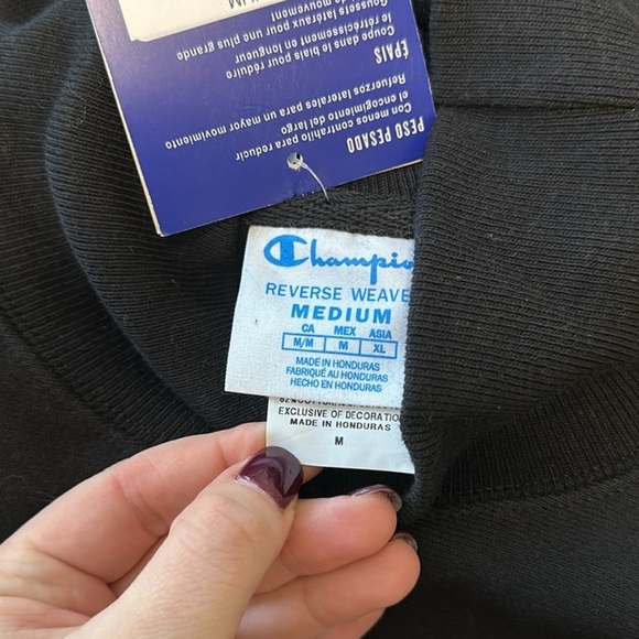 Champion Reverse Weave Crop Black Mock Neck - Picture 5 of 7